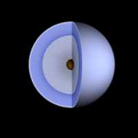 le noyau de la planète Uranus